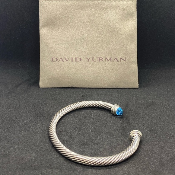 David yurman Sterling silver Blue topaz Diamond - Picture 3 of 4